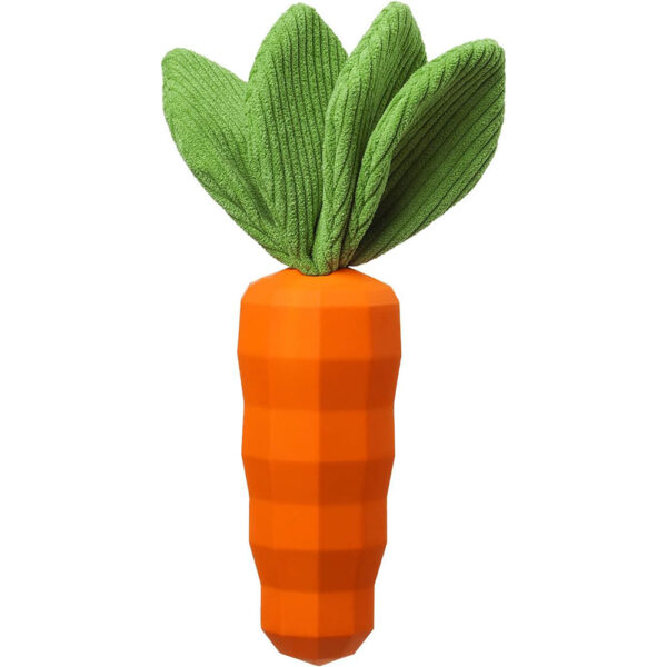 Rubber Carrot Pet Toy